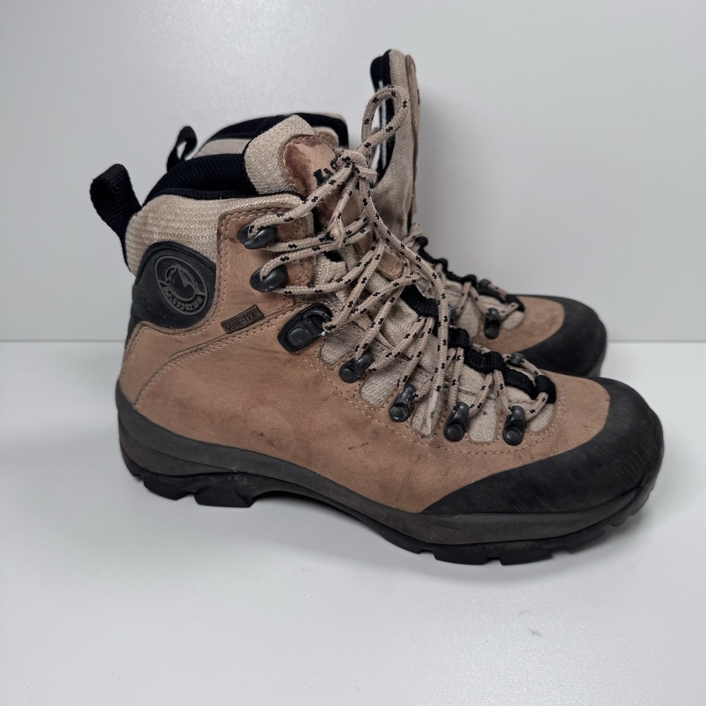 Women's La Sportiva Thunder GTX Beige Leather Waterproof Hiking Boots 6.5 37.5